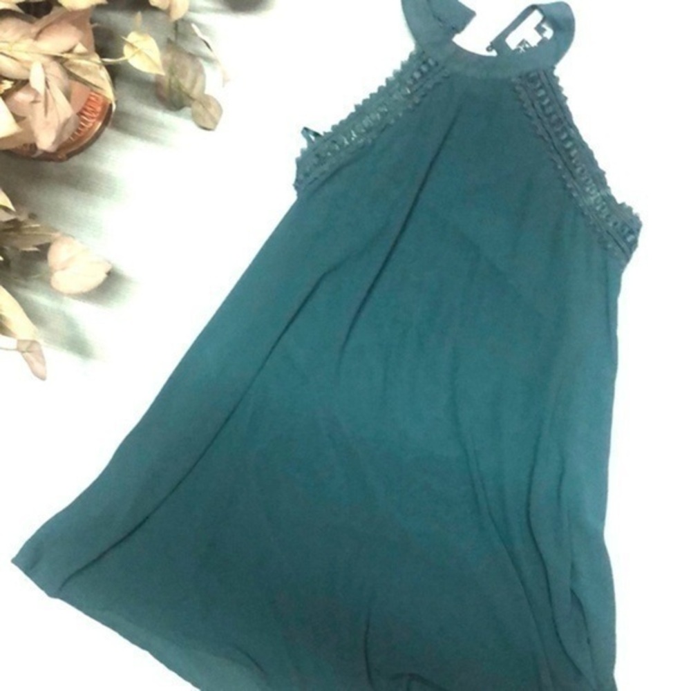 She & Sky dress Green baby doll dress size small